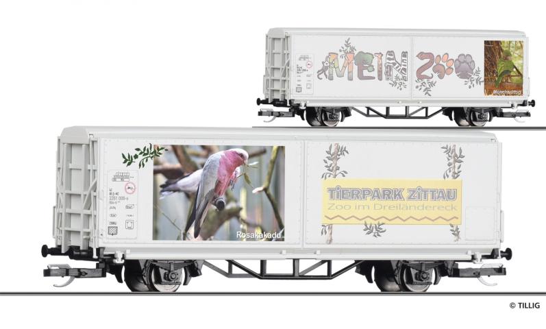 Tillig 14856 START-Schiebewandwagen Hbis-tt "Mein Zoo", Ep. VI