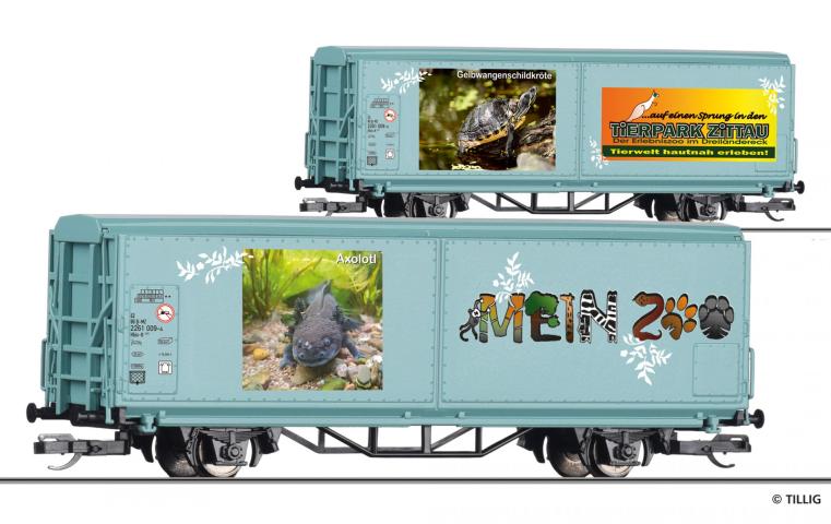 Tillig 14858 START-Schiebewandwagen Hbis-tt "Mein Zoo", Ep. VI