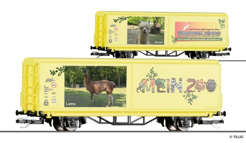 Tillig 14859 START-Schiebewandwagen Hbis-tt "Mein Zoo", Ep. VI