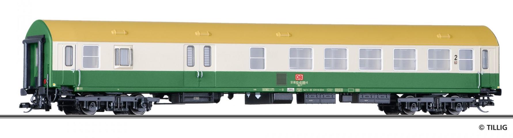 Tillig 16499 Reisezugwagen 2. Klasse mit Gepäckabteil BDs 275, Typ Y/B 70, der DB AG, Ep. V