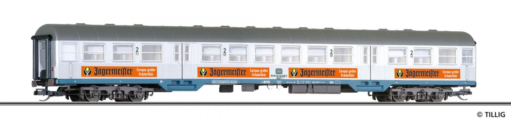 Tillig 16855 Reisezugwagen 2. Klasse Bnrz 728 "Jägermeister" der DB, Ep. IV