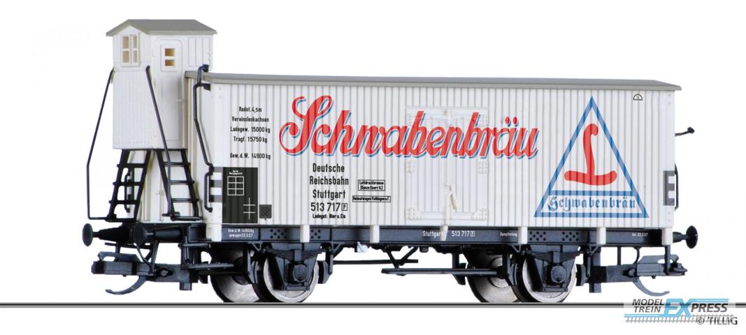 Tillig 17925 Kühlwagen "Schwabenbräu", eingestellt bei der DRG, Ep. II