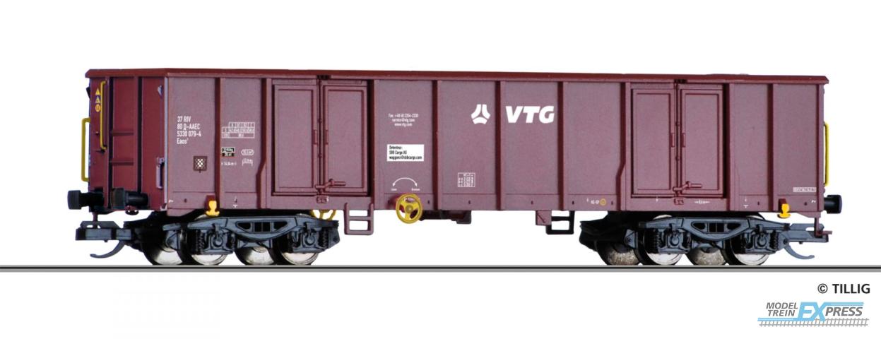 Tillig 18222 Offener Güterwagen Eaos "VTG" der AAE Cargo, mit Beladung, Ep. VI