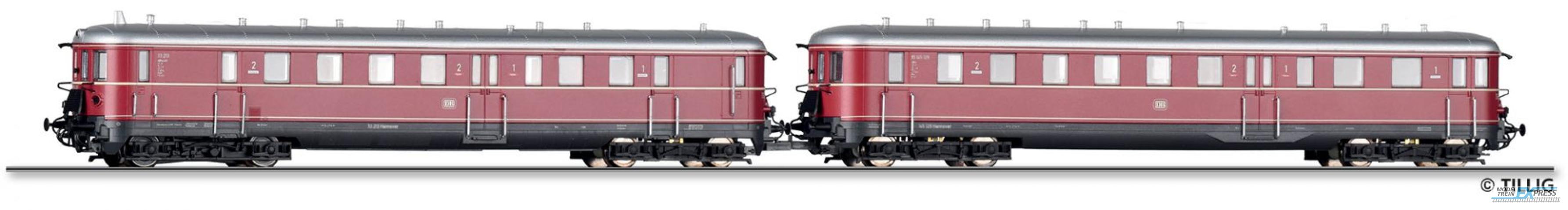 Tillig 2856 Triebwagen VT 32.0 mit Steuerwagen VS 145 der DB, Ep. III