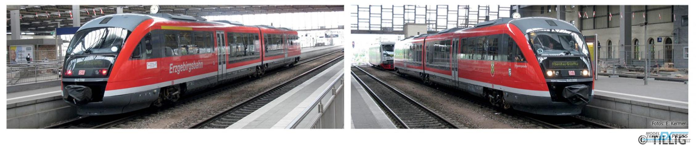 Tillig 4887 Triebwagen BR 642 "Erzgebirgsbahn" der DB AG, Ep. VI
