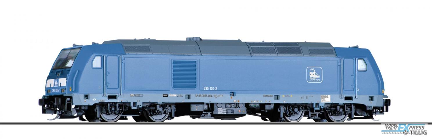 Tillig 4939 Diesellokomotive 285 104-2 der Eisenbahn-Bau- und Betriebsges. Pressnitztalbahn mbH, Ep. VI