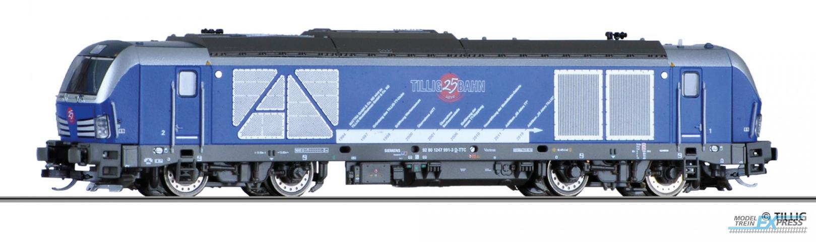 Tillig 501876 Jubiläumsmodell "25 Jahre TILLIG": Diesellokomotive BR 247 "25 Jahre TILLIG", Ep. VI