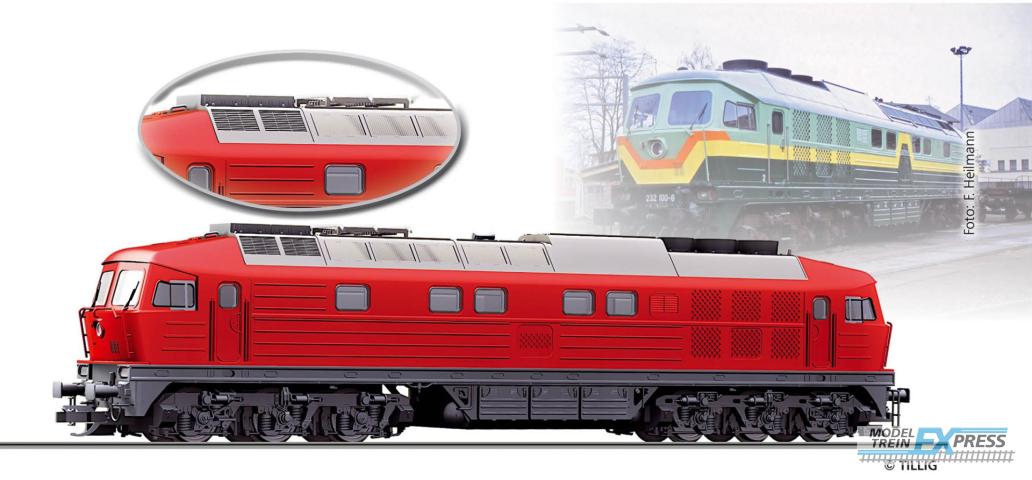 Tillig 5772 Diesellokomotive 232 100-8, Filmlackierung, der DB AG