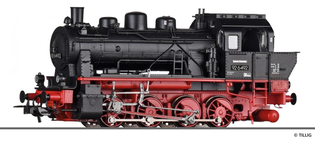 Tillig 72018 Dampflokomotive BR 92.64 der DR, Ep. III -FORMVARIANTE-