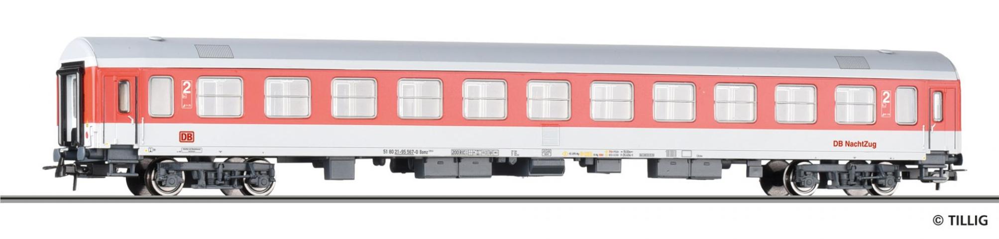Tillig 75019 Reisezugwagen 2. Klasse Bomz 236.6 der DB NachtZug, Ep. V