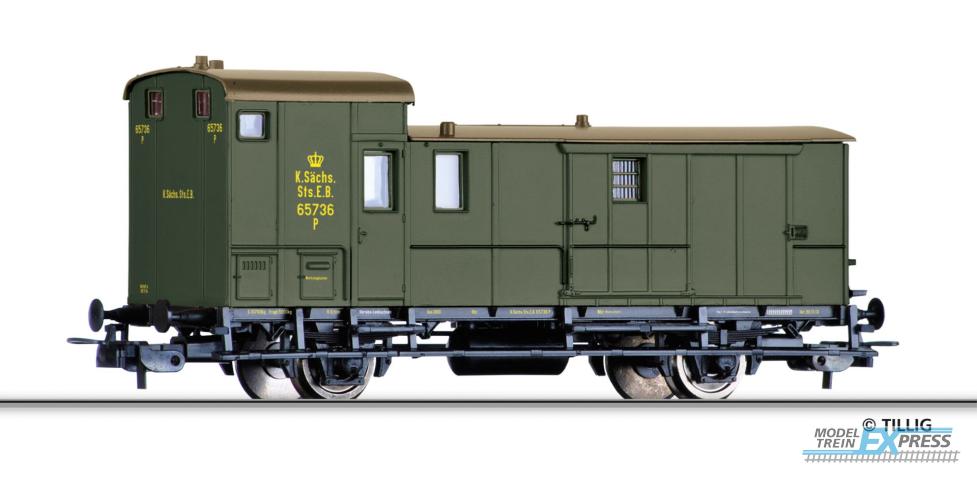 Tillig 77064 Güterzugpackwagen der K.Sächs.Sts.E.B., Ep. I