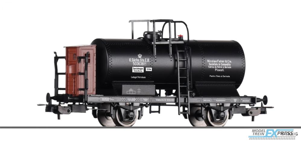 Tillig 77066 Kesselwagen "Nicolae Fehér & Cie.", eingestellt bei der K.Sächs.Sts.E.B., Ep. I