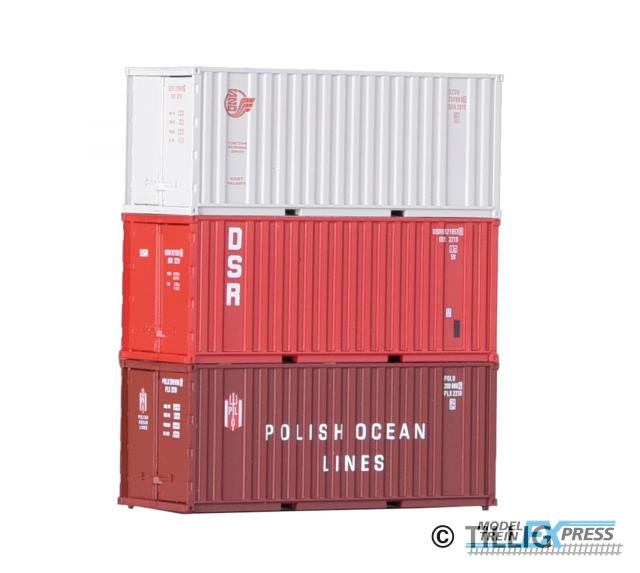 Tillig 7707 Container-Set mit drei 20'-Containern