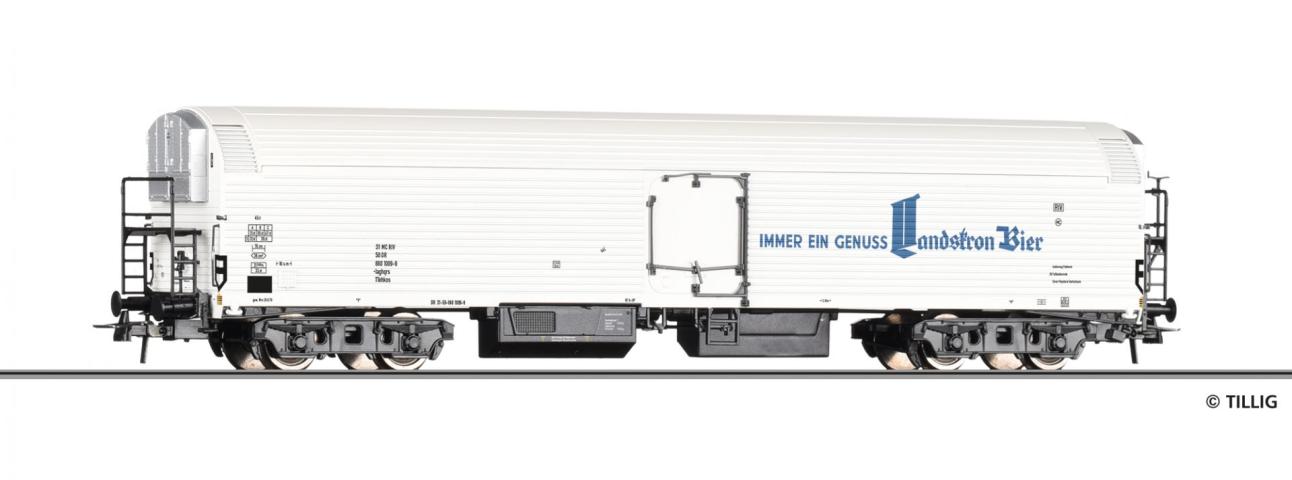 Tillig 77083 Maschinenkühlwagen Iaghqrs "Landskron Brau-Manufaktur Görlitz" der DR, Ep. IV