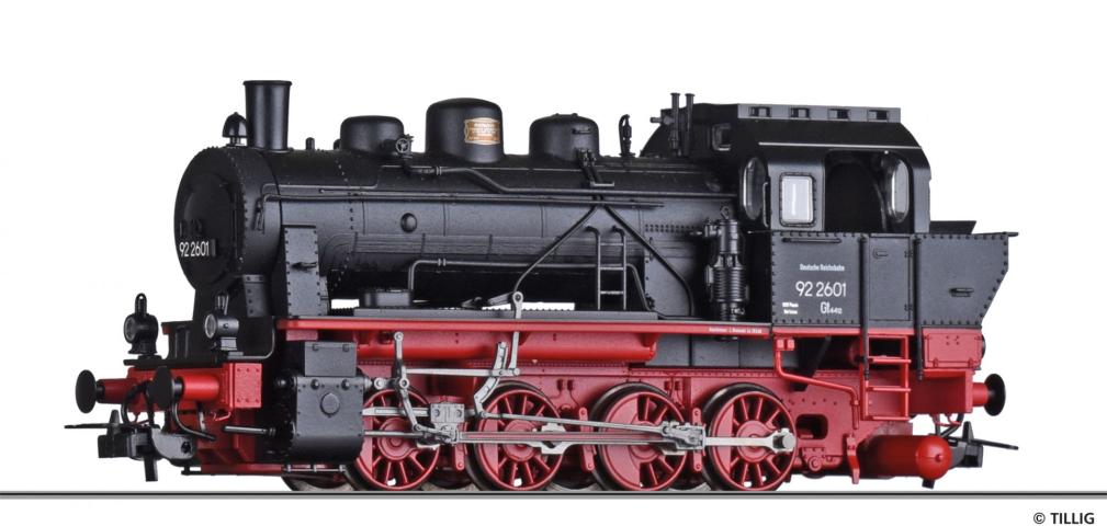 Tillig 79010 Dampflokomotive 92 2601 der DRG, Ep. II, NEU mit ESU-Digital-Decoder