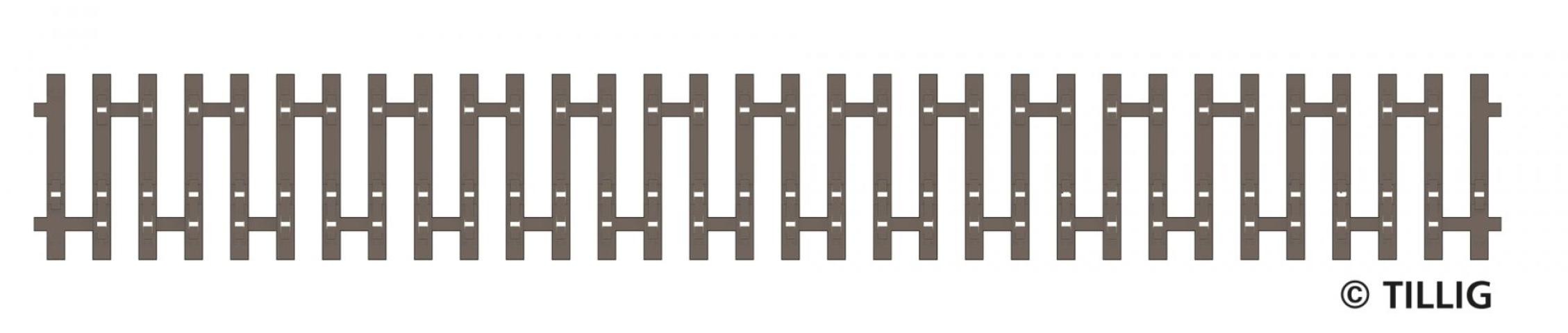 Tillig 83192 Flex-Schwellenband Zwangsgleis (einseitig) 166mm -FORMNEUHEIT-