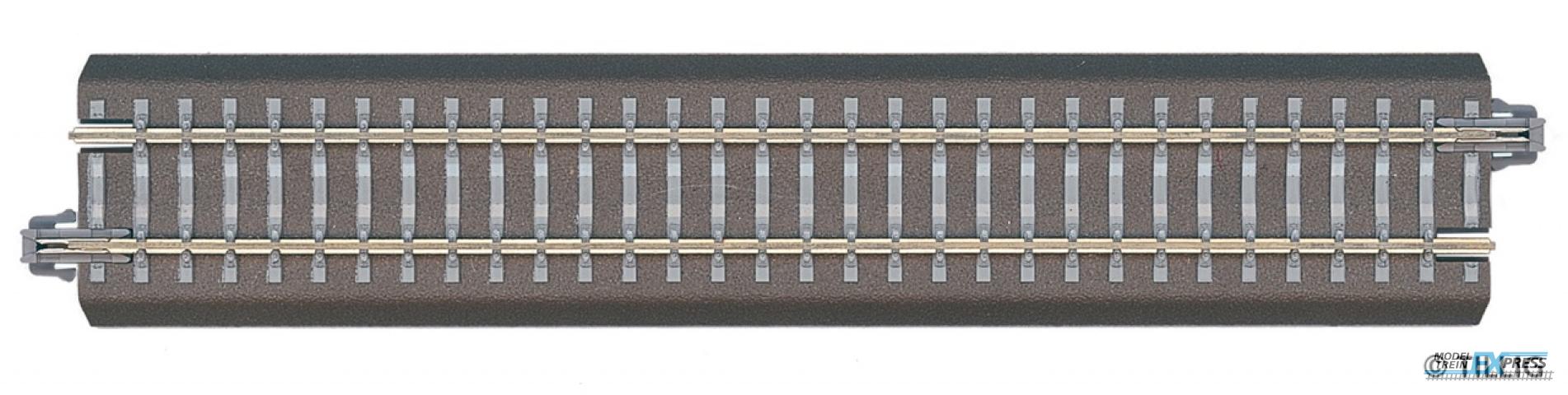 Tillig 83743 Bettungsgleis braun, Länge 166mm gerades Anschlussgleis inkl. Kabel mit Entstörkondensator