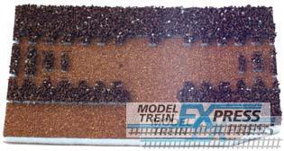 Tillig 86326 Gleisbettung Modellgleis dunkel (braun) für Entkupplungsgleis (83mm 83201)