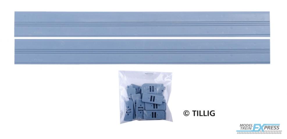Tillig 87332 Gerade (2x Parallel) 316,8x32mm Asphalt/Beton