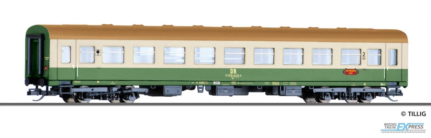 Tillig 95627 Reisezugwagen 2. Klasse Bgr mit Buffetabteil der DR, Ep. IV
