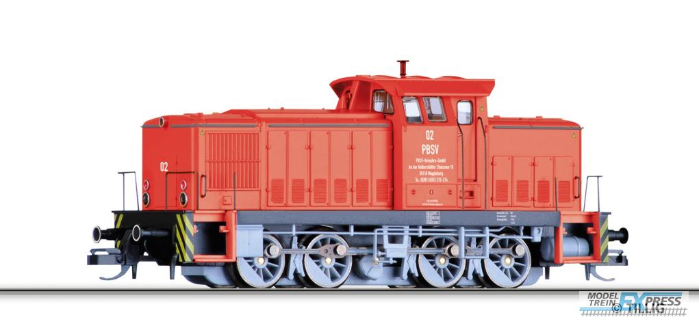 Tillig 96325 Diesellokomotive V 60 D, Werklok 02 der PBSV-Verkehrs-GmbH, Ep. V