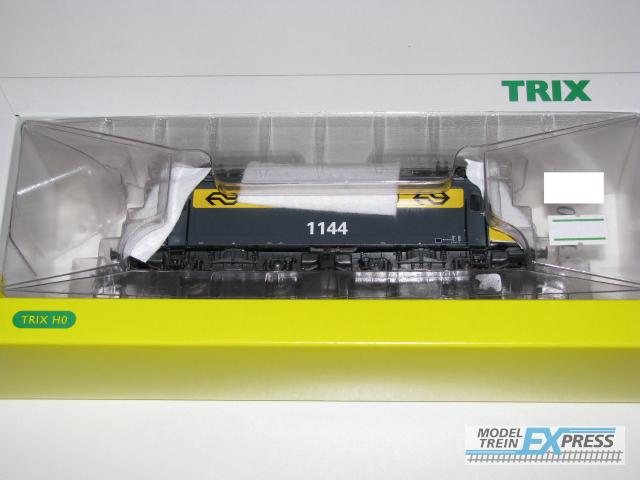 Trix gebruikt materiaal 22310 Trix elok NS 1144 geel/grijs met botsneuzen, zgan in doos