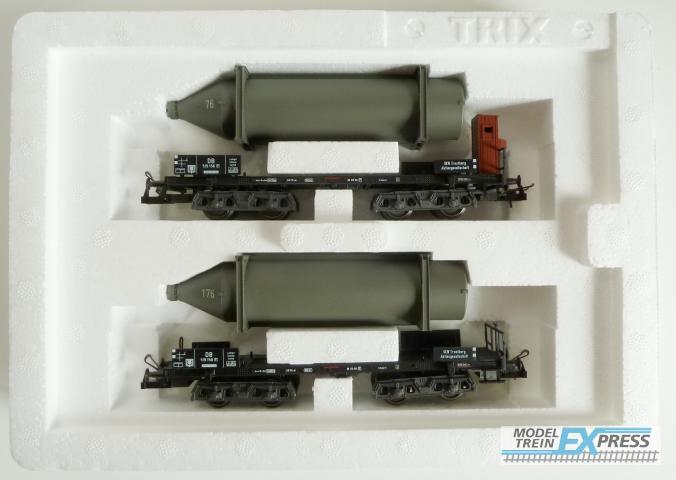 Trix gebruikt materiaal 23982 Trix Carbide Cylinders Car 2-Car Set z.g.a.n in doos