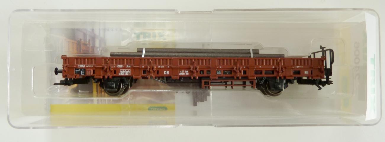 Trix gebruikt materiaal 24006 Rongenwagen met lading van de DB nieuw in doos