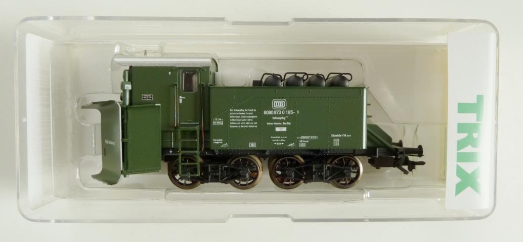 Trix gebruikt materiaal 24053 Güterwagen Schneepflugwagen Klima 0 185-3 DB nieuw in doos