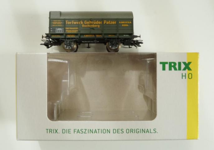 Trix gebruikt materiaal 24097 Torfmunitionswagen K.Bay.Sts. z.g.a.n in doos