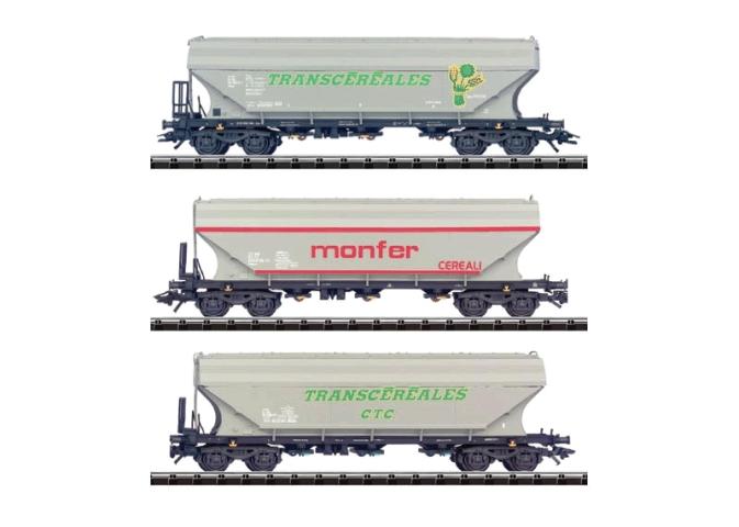 Trix gebruikt materiaal 24500 Trix Wagenset 3 silowagens nieuw in doos