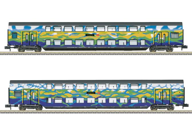 Trix 18298 Doppelstockwagen-Set Touristik