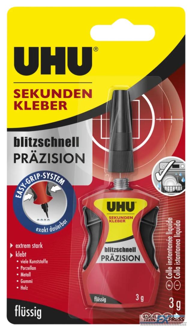 UHU 48700 Sekundenkleber blitzschnell Präzision 3g (34340)