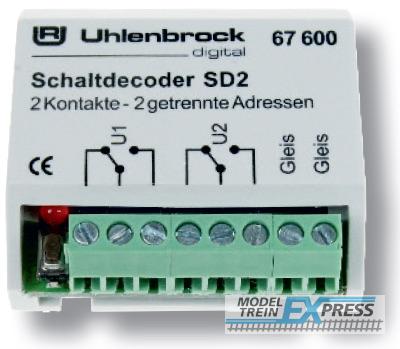 Uhlenbrock 67600 SD2 SCHAKELDECODER