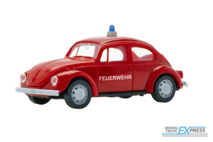 Viessmann 1160 H0 VW Käfer Typ Feuerwehr mit LED-Beleuchtung und Blaulicht