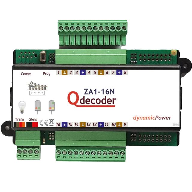 Viessmann 1408 Magnetweichendecoder Qdecoder ZA1-16N dlx ehem. Art. QD152