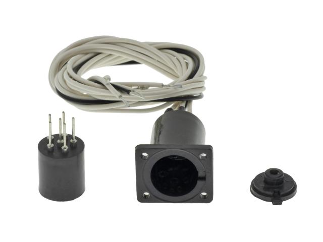 Viessmann 4650 H0 Zylindersteckfuß 6-polig mit Anschlusskabeln