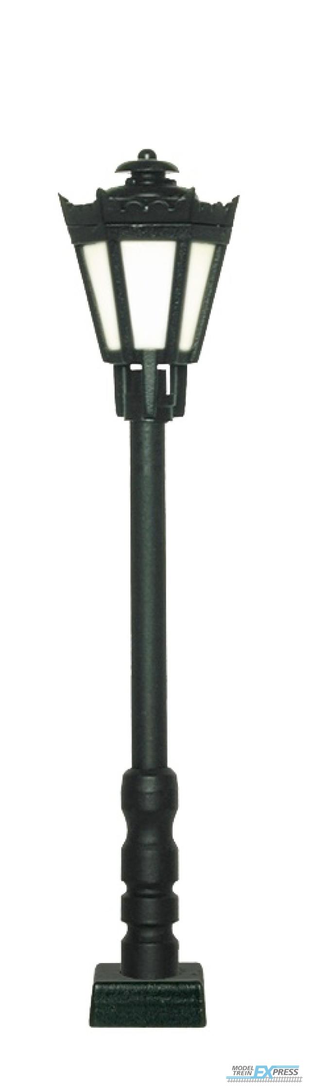 Viessmann 60701 H0 Parklaterne schwarz mit Kontaktstecksockel,LED warmweiß