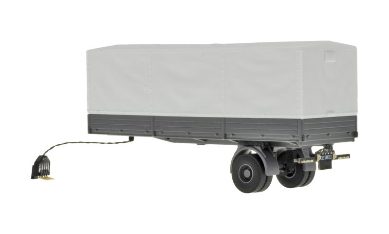 Viessmann 8228 H0 1-achs Planensattelauflieger, Funktionsmodell