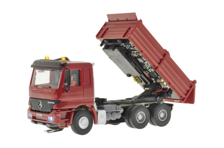 Viessmann 8601 H0 MB ACTROS 3-achs Muldenkipper mit motorischer Kippfunktion und Rundumleuchten, Funktionsmodell