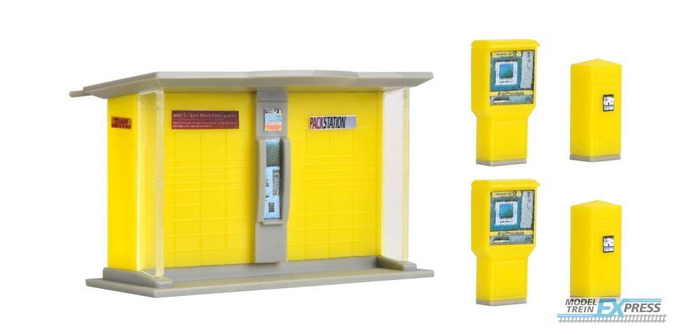 Vollmer 43777 H0 DHL Packstation mit Briefkästen undBriefmarkenautomaten