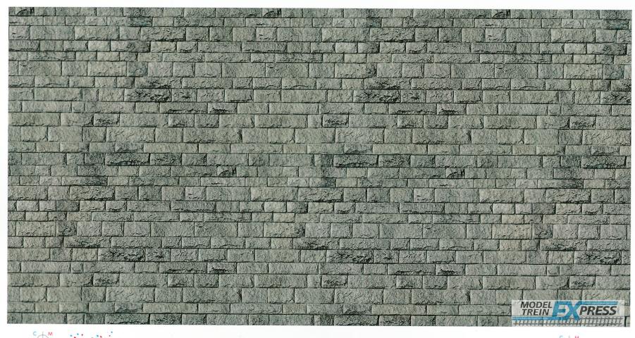 Vollmer 46052 H0 Mauerplatte Porphyr aus Karton, 25 x 12,5 cm,VE 10 Stück