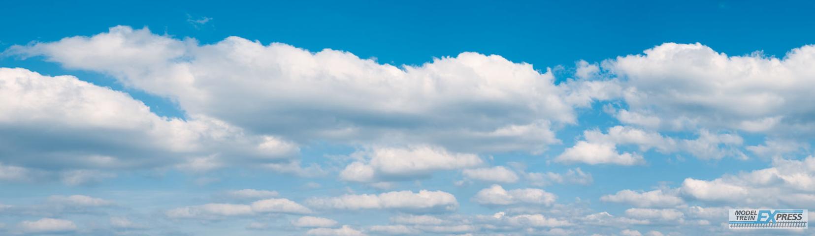 Vollmer 46105 Hintergrundkulisse Wolken, vierteilig,L 266 x B 80 cm