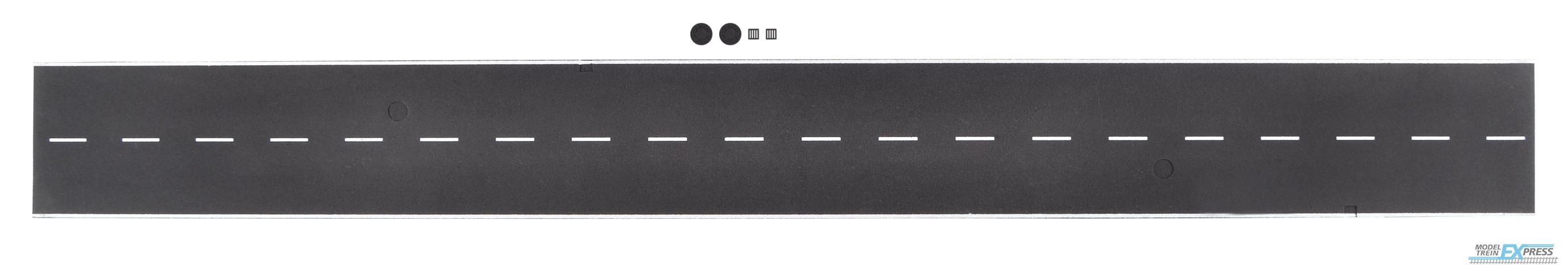 Vollmer 48290 H0 Straßenplatte Asphalt aus Steinkunst mit Nut für Magnetband