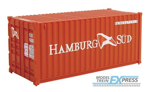 Walthers 2019 1/87 20' CORRUGATED CONTAINER HAMBURG SÜD 949-8058