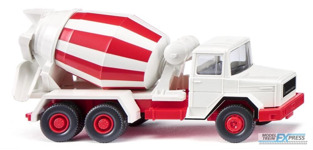 Wiking 068205 Betonmischer (Magirus Deutz) - cremeweiss/rot