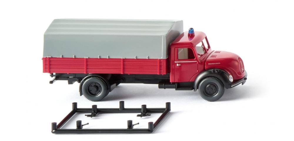 Wiking 086143 Feuerwehr - Pritschen-Lkw (Magirus)