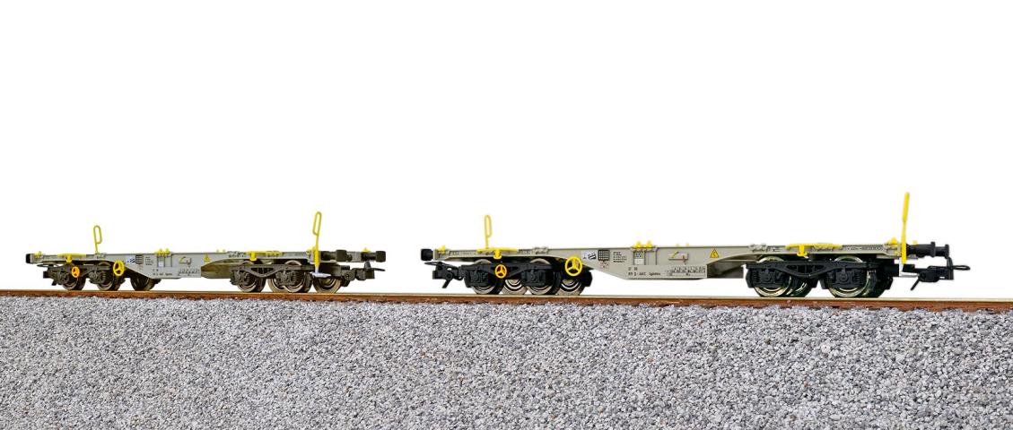 Wilde13 36613 ESU Containertragwagen, H0, Sgmmns, D-AAEC Ep. VI, ohne Ladung + ohne Ladung, DC