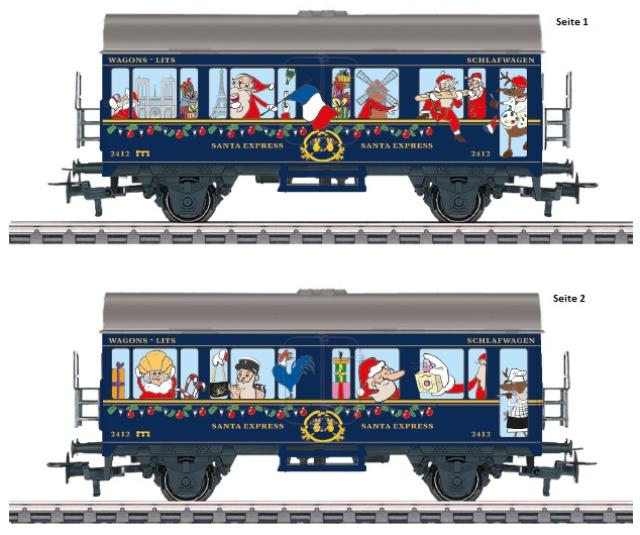 Wilde13 4415.786 Marklin Wilde 13 Weihnachtswagen 2025 "Frankreich"