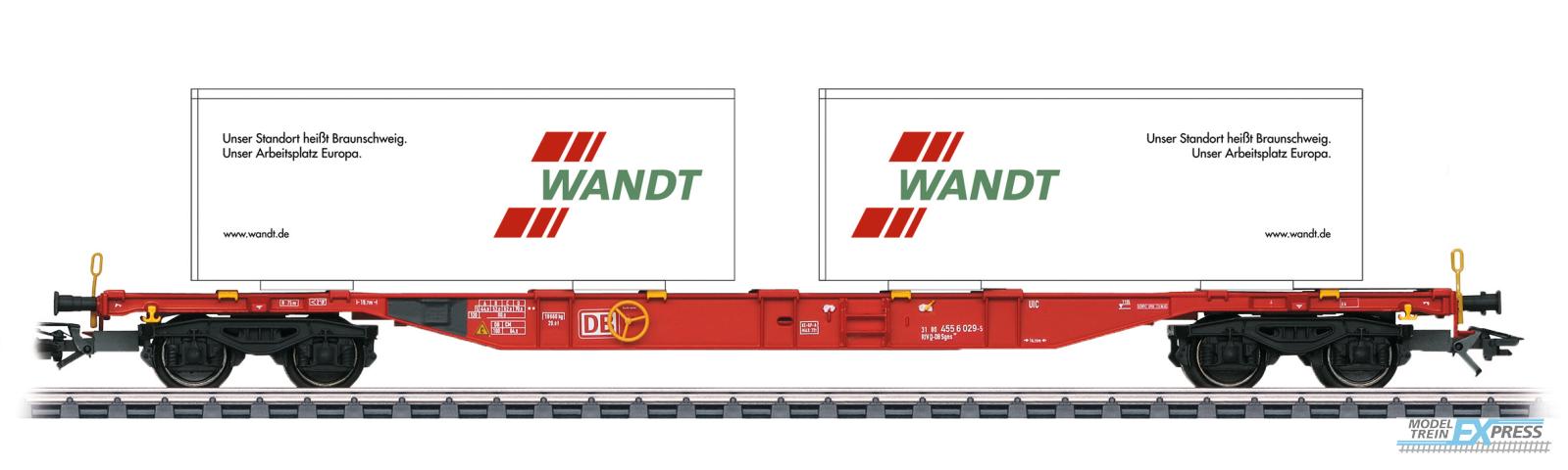 Wilde13 94491 Marklin Containertragwagen Sgns691, DBAG, Ep.VI, verkehrsrot, 'Wandt'